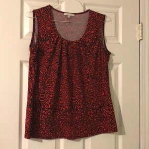 Women’s Red/Black Dress Sleeveless Blouse
